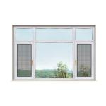 House Soundproof Aluminium Glass Casement Windows with Level 9 Wind Pressure