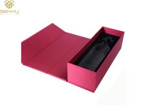 Wholesale Embossing Red Cardboard Wine Box Packaging Magnet Closure from china suppliers