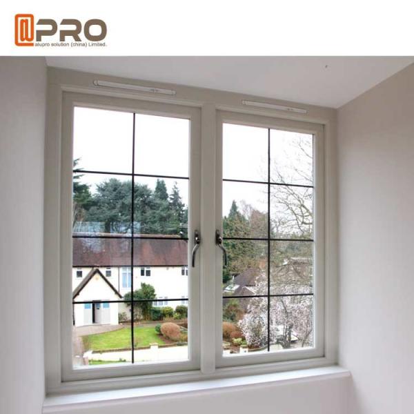 Dual Glass Aluminium Casement Windows Horizontal Opening Pattern casement