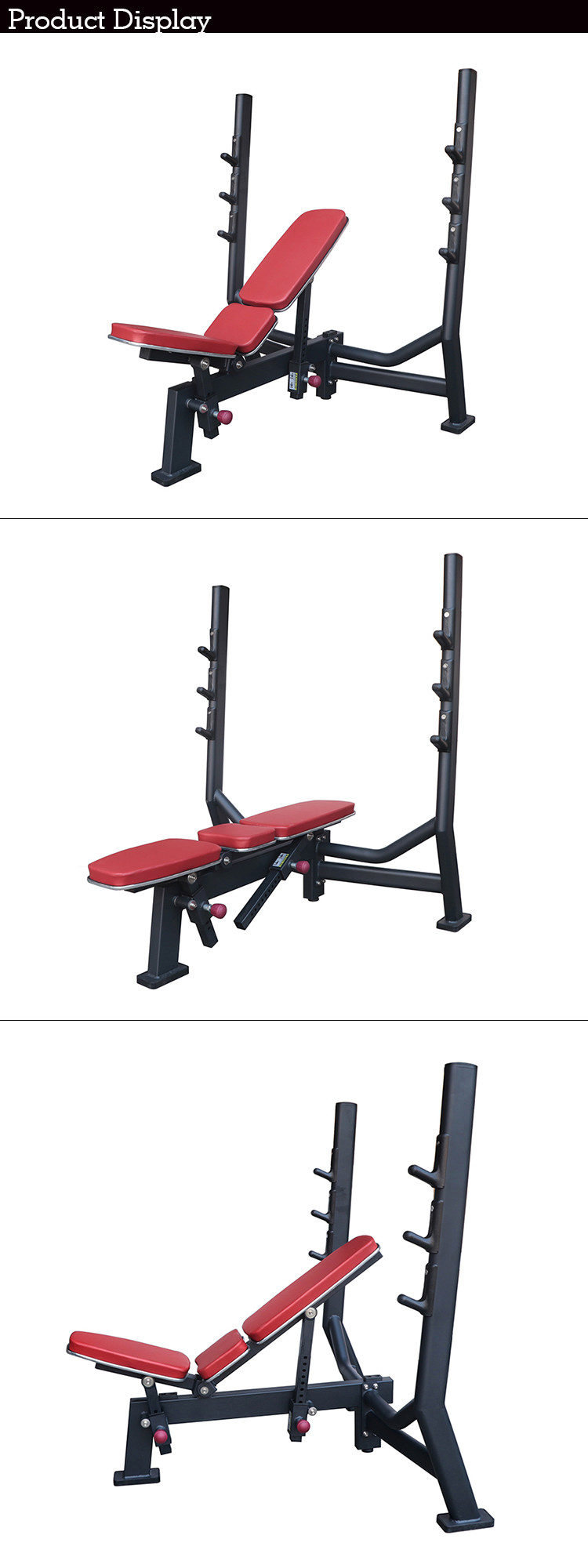 Commercial Gym Rack Flat Incline Weight Bench Press