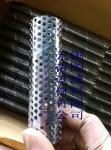 Galvanized Steel Spiral Perforated Tube , Perforated Muffler Tubing ASTM GB DIN