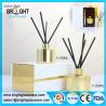 Buy cheap high quality glass gold reed diffuser bottle with gift box from wholesalers