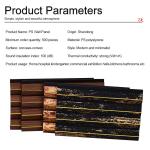 Modern Gold PS Wall Panel Waterproof Interior Home Decoration Boards