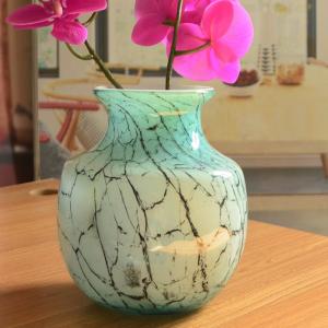 Wholesale Marble Stripes Large Glass Vase Centerpieces from china suppliers