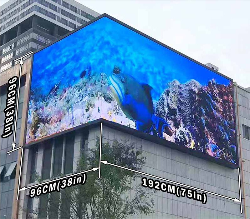 Ultra-Thin Full Color Outdoor Advertising LED Die-Casting Aluminum Cabinet P8 Eco-Friendly