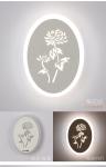 Iron Acrylic Indoor Light 85V-265V Bathroom LED Wall Lamp Aluminum 22W