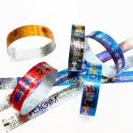 Factory Customization Wristbands Shiny Laser Glitter Concert Music Festival