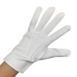 Custom Logo 100% Cotton Jewelry Premium Marching Band White Cotton Gloves