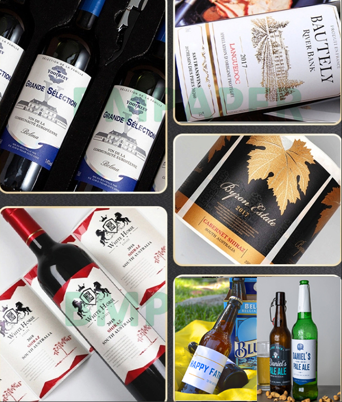 65gsm White Beer Bottle Label Paper For Laser Printer Good Water Resistant