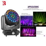 37*15W LED High Brightness RGBW 4in1 Wash Moving Head Light For Party Concert