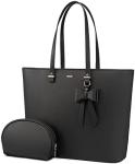 LOVEVOOK LAPTOP BAG FOR WOMEN, STRUCTURED LEATHER COMPUTER BAG, PROFESSIONAL