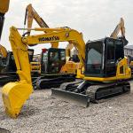 Used Komatsu PC70 Hydraulic Crawler Excavators 7ton Used Komatsu Middle Digger