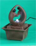 Modern Silhouette Faux Polyresin Table Top Water Fountains For Home , Marble