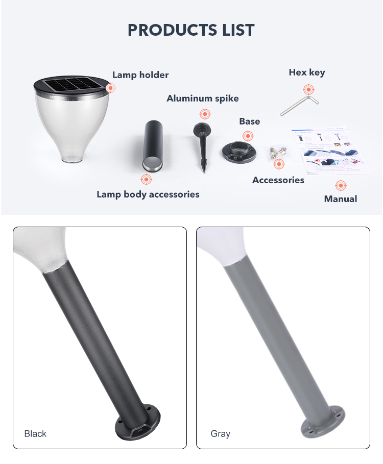 Customized Courtyard Solar Led Driveway Lights Outdoor With 4000mAh Battery