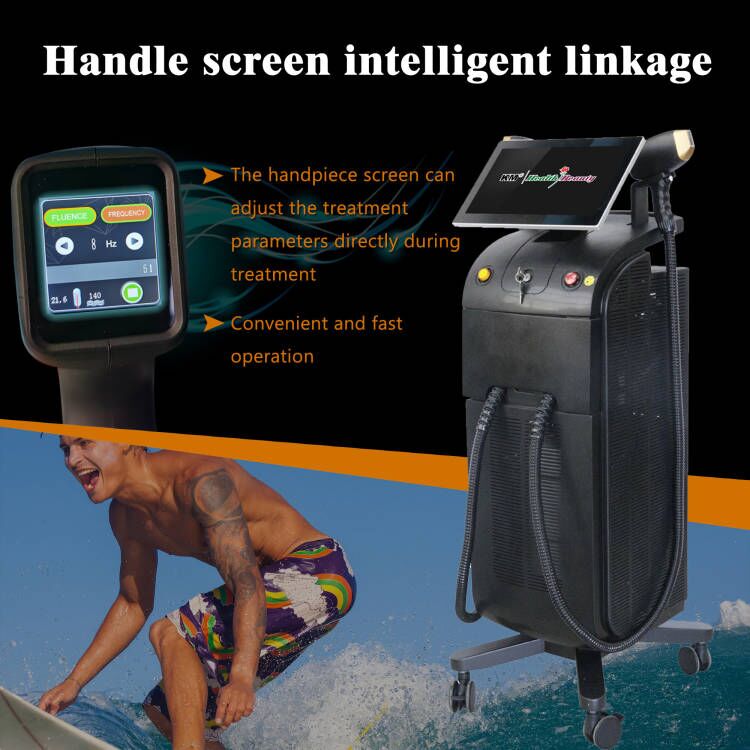 Painless Diode Laser Hair Removal Machine OEM ODM for Skin Tightening