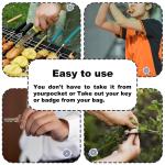 Deyi Badge Reel Sturdy And Durable Key Chain Steels Retractable Cord Key Ring