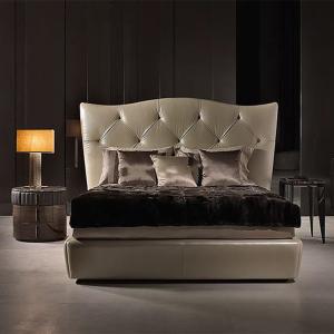 Wholesale Divan Platform Full Upholstered King Size Bed Modern Bedroom Furniture Sets from china suppliers