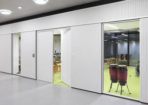 Wholesale Sound Absorption Glass Partition Wall Aluminum Frame Steel Melamine HPL Panel from china suppliers