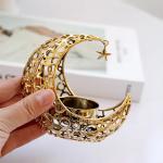 Creative Rotating Metal Glass Tealight Candle Holder Aromatherapy Ornament