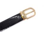 Fashion Black 140CM Crocodile Leather Men Formal Belt