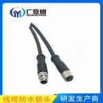 M8 Electric Cable Nylon Metal Waterproof Male Female Aviation Plug Docking With