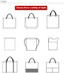Spunbond Non Woven Bag Environmental Regeneration Foldable Customizable with