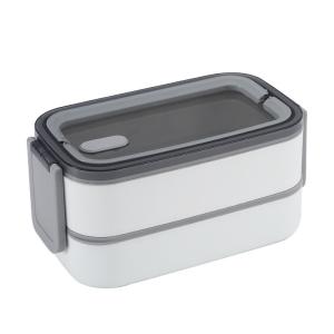 Wholesale Double Layer Stainless Steel Stackable Lunch Box Leak Proof For Portion Control from china suppliers