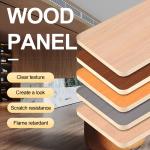 Interior Decorative Bamboo Crystal Panels Wood Grain Bamboo Charcoal Wood Veneer