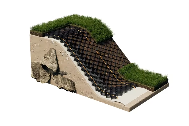 ASTM Standard Cell Depth 100mm Welding Distance 445mm Erosion Control Geocell 100-445 Ground Stabilisation