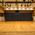 Foldable Audience Bleachers Telescopic Bleacher Seating System