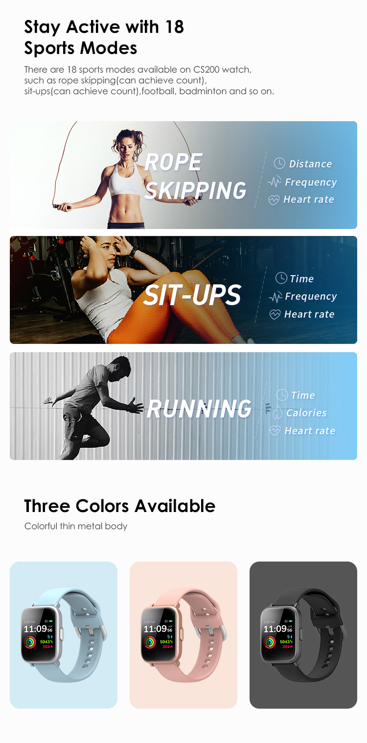 Full Touch Screen Accelerometer Waterproof Sport Smart Watch