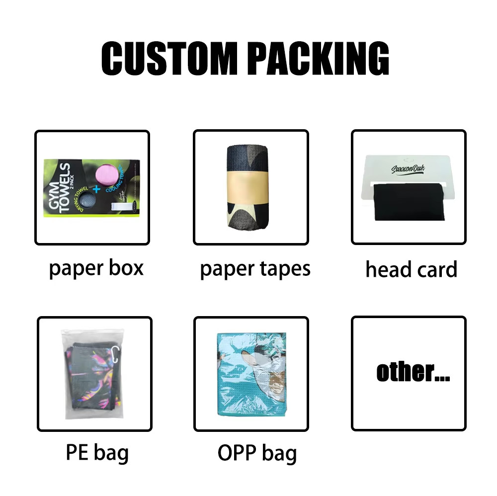 Printed Microfiber Waffle Pattern Tour Golf Club Cleaning Towel Custom logo Sublimation Waffle Golf Towel