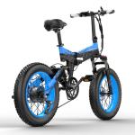 13AH 20 Inch Electric Fat Bike , Lankeleisi Folding Bike With Alloy Fork