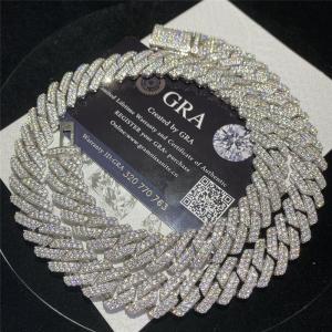Wholesale Round Brilliant Cut Moissanite Cuban Chain from china suppliers