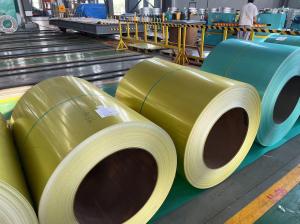 Wholesale 0.1mm Thickness PPGL Prepainted Galvalume Steel Coil For Hard Roofing from china suppliers