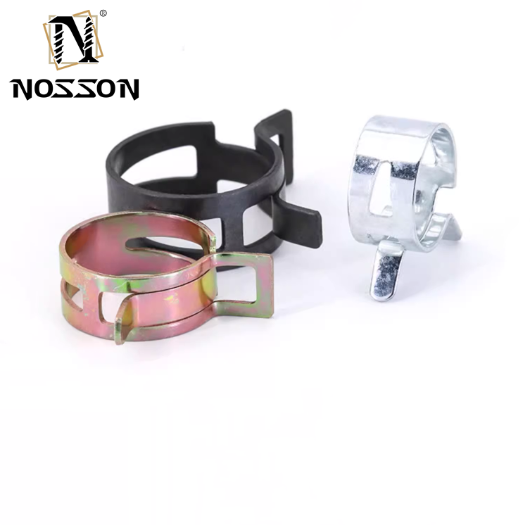 High Pressure ZINC Finish Adjustable Ring Pinch Metal Hose Clamps/Spring Clip for Heavy Duty Applications in Metric Systems
