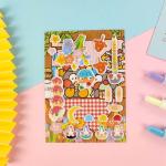 0.7mm 3D Cartoon Stickers Soft Film Cute Puffy Stickers To Reward