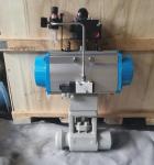 A105F321S310F11F22 Pneumatic Drain Ball Valve For Air / Turbine Actuator Vents
