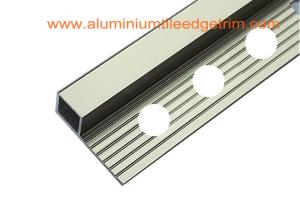 Wholesale Bright Polished Champagne Metal Square Edge Tile Trim For Outside Corner from china suppliers