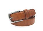 Classic Croc Print Golf Cow Leather Belt For Men With Nickel Pin Buckle 35mm