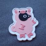 3D Carton Animal Die Cut ODM Logo Clothing Labels