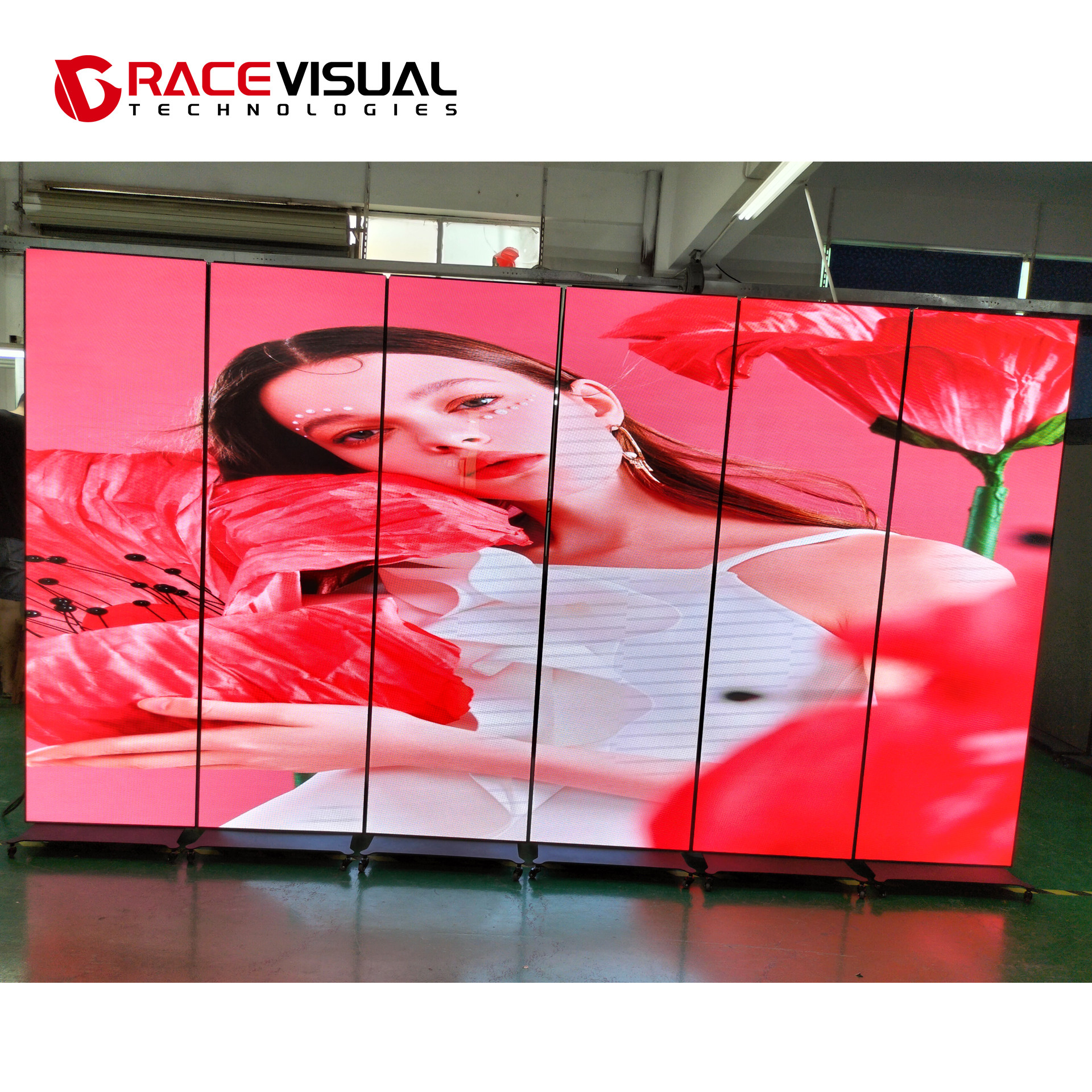 Premium P2.5 Indoor LED Poster – 640×1920mm Ultra-Thin Display with 16-Bit Color, 7680Hz Refresh, and Mobile Stand for Elegant Digital Signage
