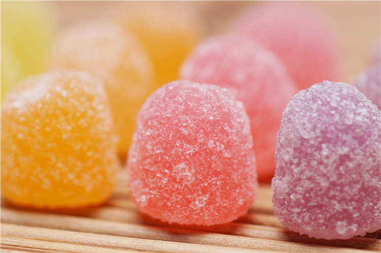 Sugar Coating Vitamin C Fruit Gummy Vitamins With Mixed Flavor Drops Shape