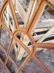 Arched Mirror Cast Iron Windows For Garden Standard Size Antique Metal Windows