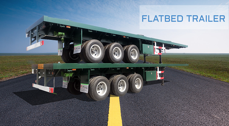 Custom 3 Axles 4 Axles 40ft 48ft 53ft 60ft Shipping Container Flatbed Semi Trailer For Rwanda And Tanzania