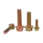 Carbon/Stainless Steel M6 M8 M25 Zinc Coating Din6921 Hex Bolt With Flange And