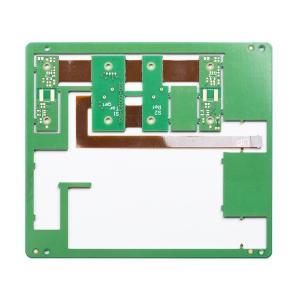 China 4 Layer HDI Rigid Flex PCB Board Immersion Gold 4mil Green Solder Mask on sale