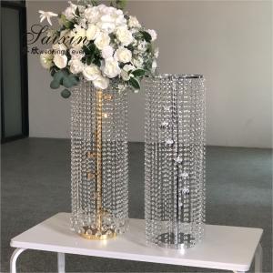 Wholesale ZT-123 Wedding supplies crystal flower stand for wedding table centerpieces from china suppliers