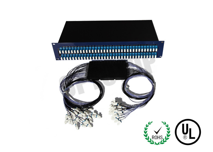 Professional Mini Single Mode Fiber Coupler Intergrated Box 1x2 LC / UPC Connector