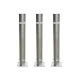 Road Safety Stainless Steel Fixed Parking Lot Bollards Stainless Steel Bollard